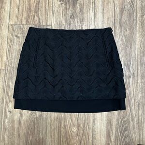 Diane Von Furstenberg Lace Overlay Detail Skirt Sz 4